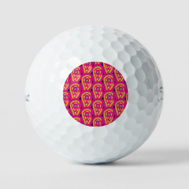 Colorful Paisley Golfball (Vorderseite)