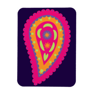 Colorful Paisley Magnet