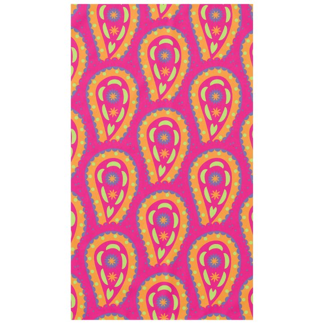 Colorful Paisley Tischdecke (Vorderseite)