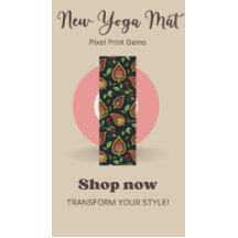 Colorful Paisley Yoga Mat