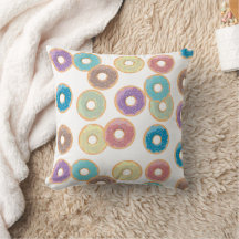 Colorful Pastel Donuts & Sprinkles Pattern