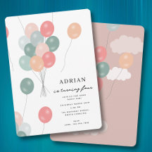 Colorful Pastel Party Balloons Birthday Party