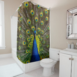Colorful peacock duschvorhang