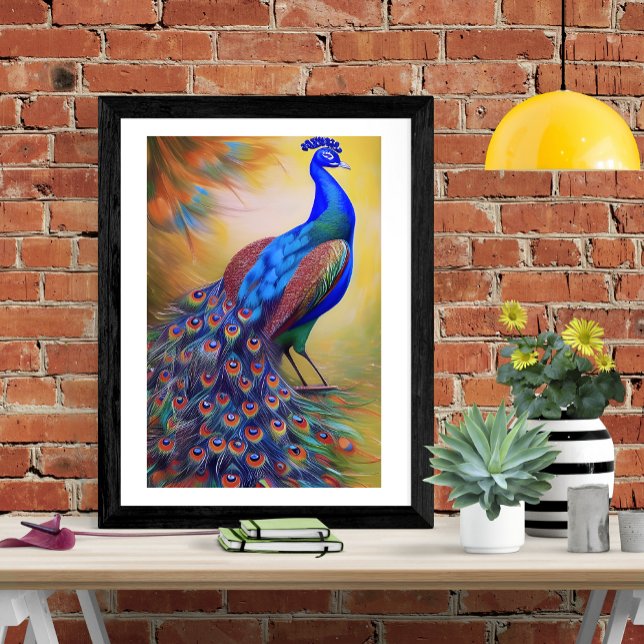 Colorful Peacock Poster (Von Creator hochgeladen)