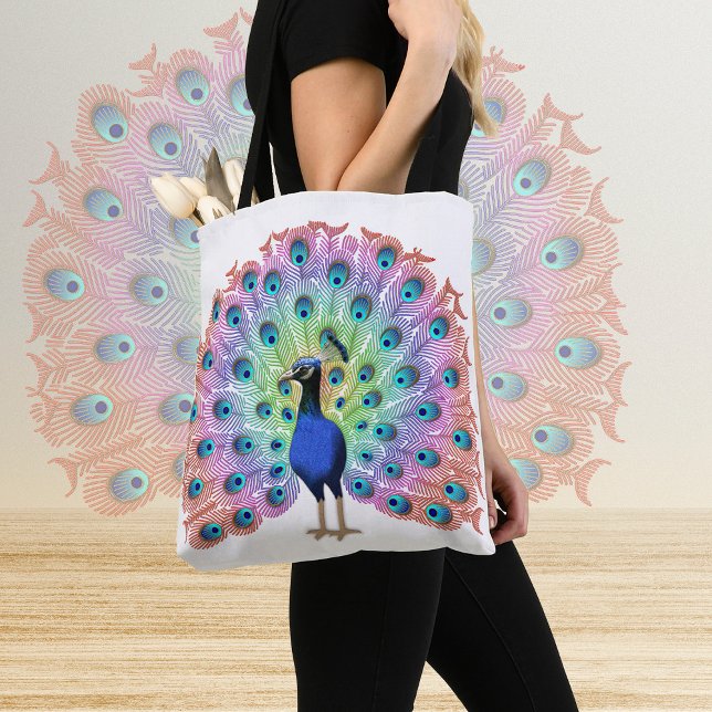 Colorful Peacock Tasche (Von Creator hochgeladen)