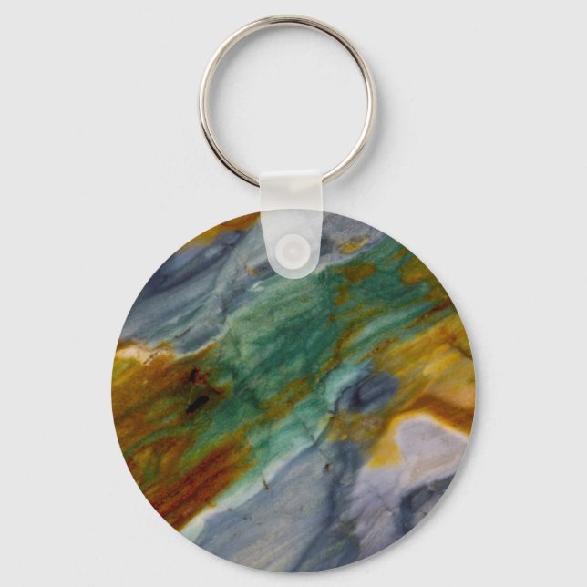 Colorful Piute Jasper Schlüsselanhänger (Vorderseite)