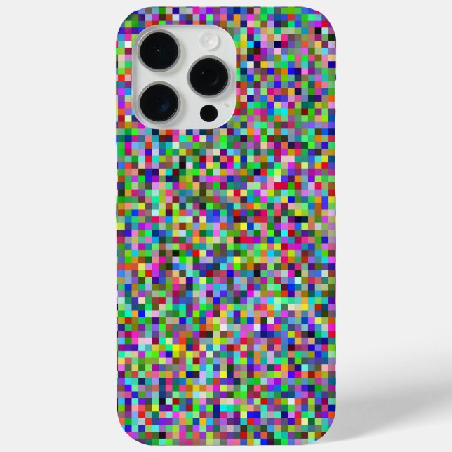 Colorful Pixel Squares Background Pattern Case-Mate iPhone Hülle (Rückseite)