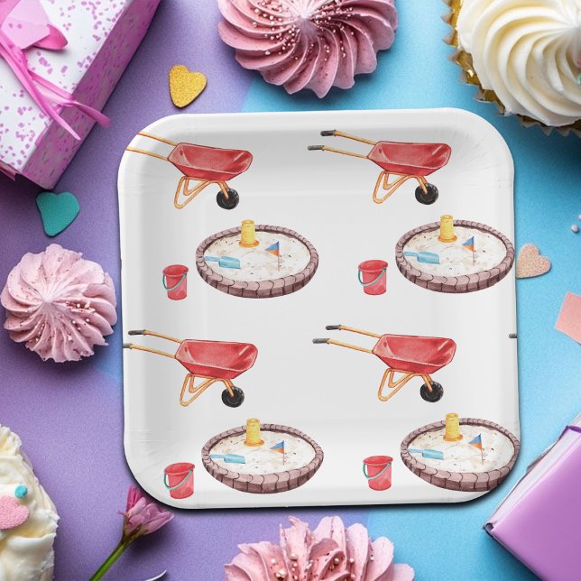 Colorful Playground Birthday Party Pappteller (Von Creator hochgeladen)