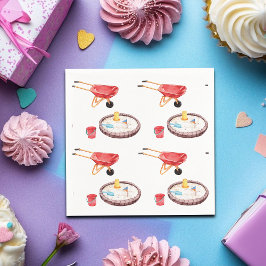 Colorful Playground Birthday Party Serviette