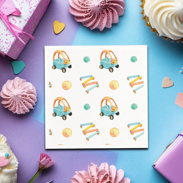 Colorful Playground Birthday Party Serviette (Von Creator hochgeladen)