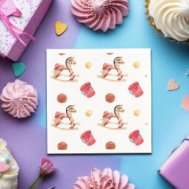 Colorful Playground Birthday Party Serviette