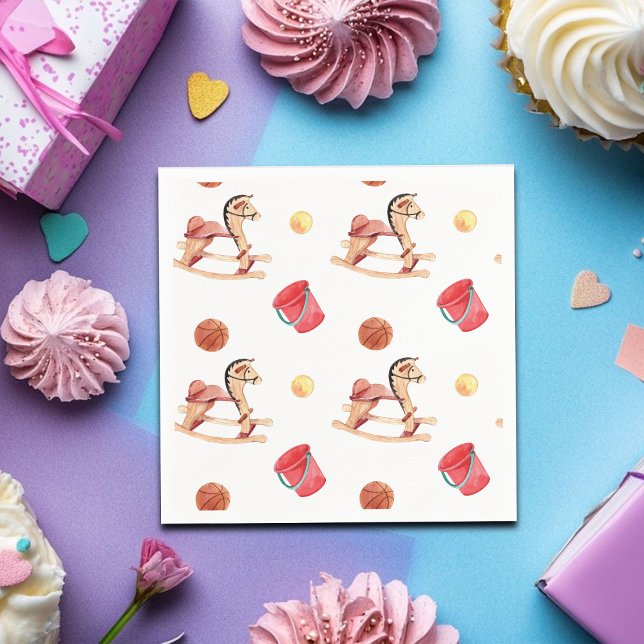 Colorful Playground Birthday Party Serviette (Von Creator hochgeladen)