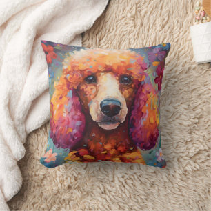Colorful Poodle Kissen