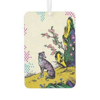 Colorful Pop Art Greyhound Asian Nature Autolufterfrischer