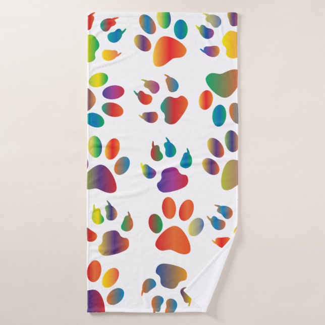 Colorful prismatic rainbow animal badehandtuch (Badehandtuch)