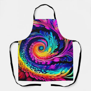 Colorful Psychedelic Spiral Art Schürze