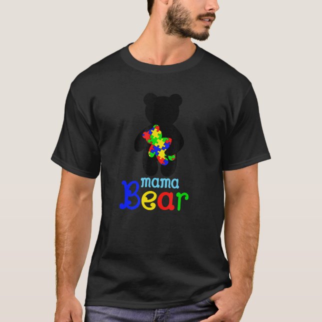 colorful puzzle pieces Autism Awareness Autism bae T-Shirt (Vorderseite)