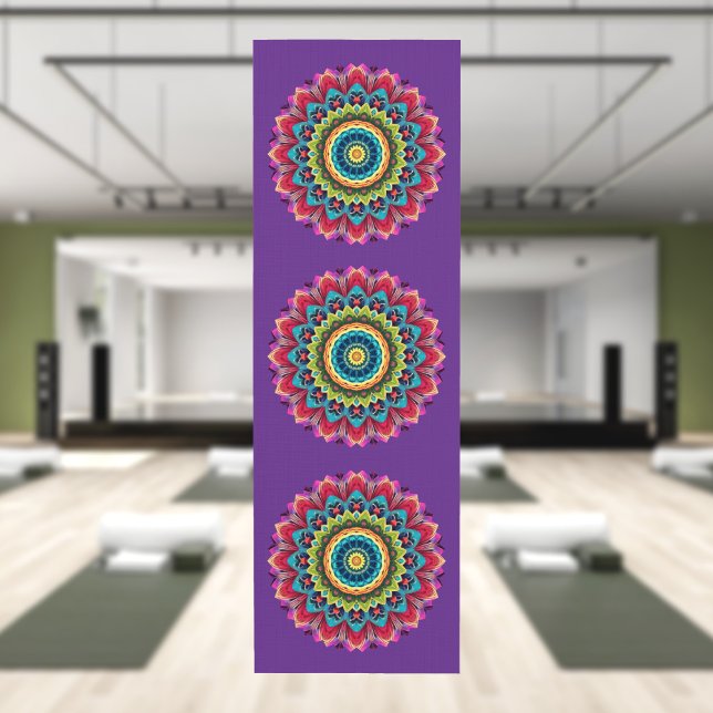 Colorful Rainbow Mandala Yoga Mat Yogamatte (Von Creator hochgeladen)