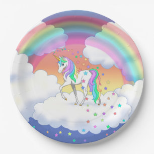 Colorful Rainbow Pappteller