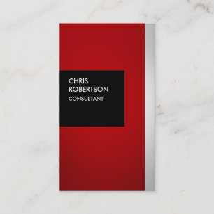 Colorful Red Grau Black Creative Business Card Visitenkarte