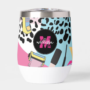 Colorful Retro 1990's Nineties Motif Monogramme
