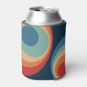 Colorful retro Circles Design Dosenkühler