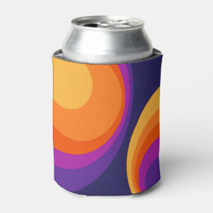 Colorful retro Circles Design Dosenkühler