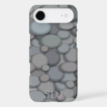 Colorful River Rock Monogram