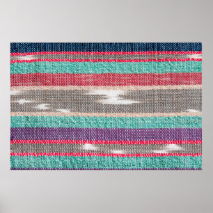 Colorful rough Fabric Texture, Pattern, Background Poster