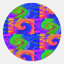 Colorful Runder Aufkleber