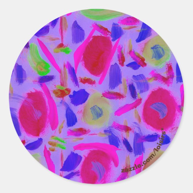 Colorful Runder Aufkleber (Vorderseite)