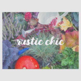 Colorful rustic autumn garden seidenpapier