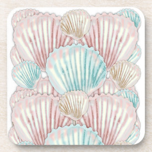 Colorful Seashell Cluster Getränkeuntersetzer