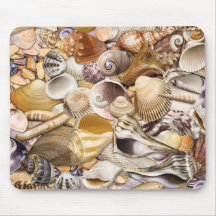 Colorful Seashells Mouse Pad