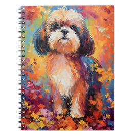 Colorful Shih Tzu Notizblock