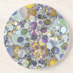 Colorful Shiny Stones Terrazzo Getränkeuntersetzer