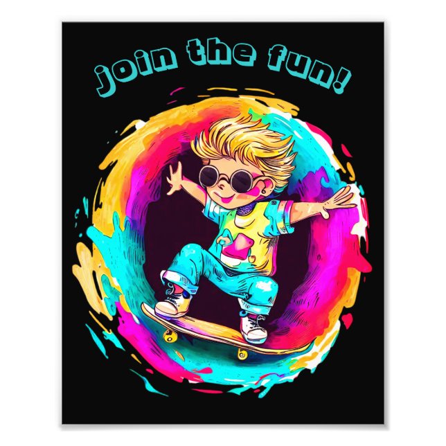 COLORFUL SKATER FUN! FOTODRUCK (Vorne)