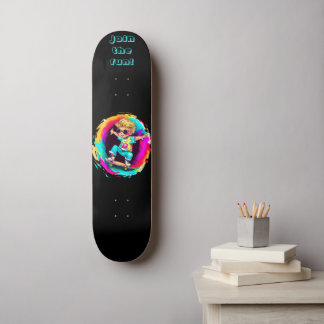 COLORFUL SKATER FUN! SKATEBOARD