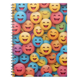 Colorful Smile Emoji Notizblock
