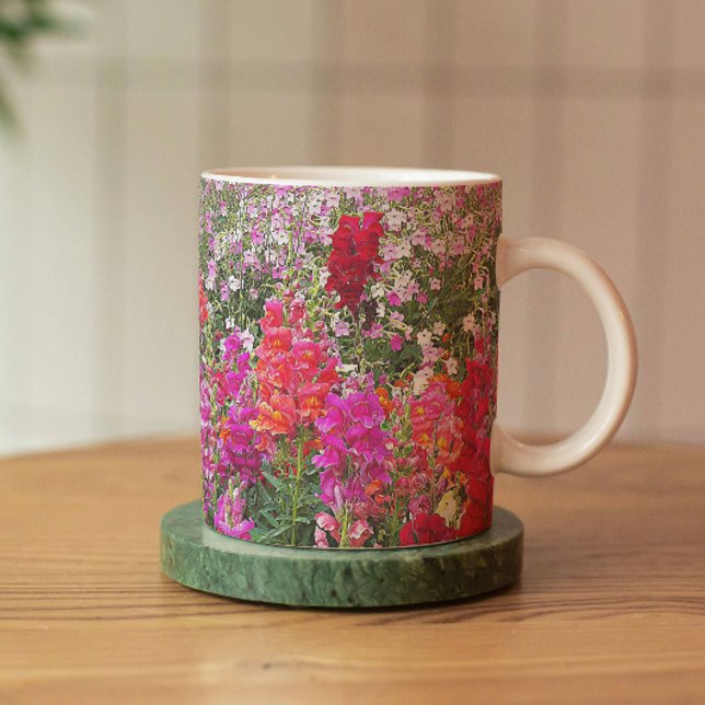 Colorful Snapdragons Garden Kaffeetasse (In Situ Coaster)