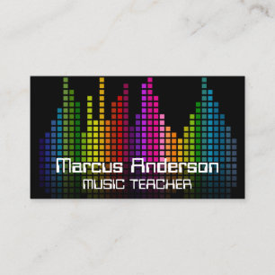 Colorful Sound Bar Equalizer Visitenkarte