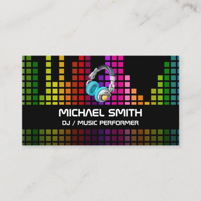 Colorful Sound Bar Equalizer Visitenkarte (Vorderseite)