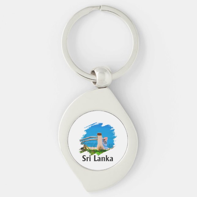 Colorful Sri lankan  Schlüsselanhänger (Vorderseite)