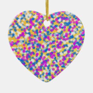 colorful stars keramikornament