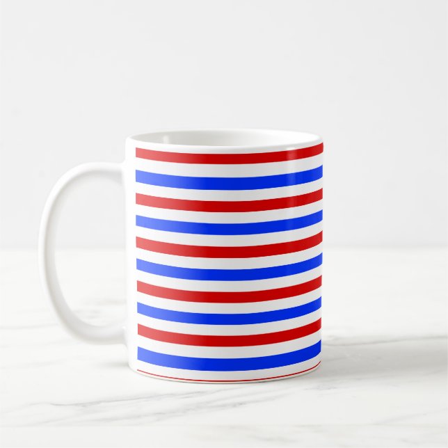 Colorful Stripe Pattern Kaffeetasse (Links)
