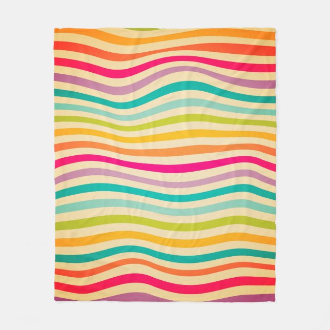 Colorful Striped Seamless Pattern. illustration. b Fleecedecke (Vorderseite)