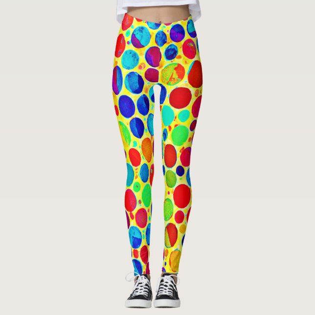 Colorful Stylish and Chic Pattern Leggings (Vorderseite)