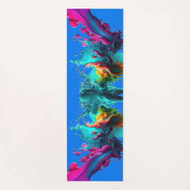 Colorful Stylish Paint Splatter Yogamatte