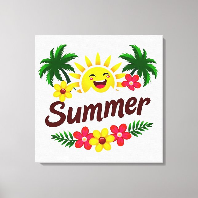 Colorful Summer Wall Art  Leinwanddruck (Vorderseite)