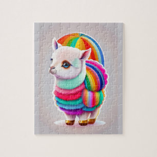 Colorful Sweet Baby Little Alpaca